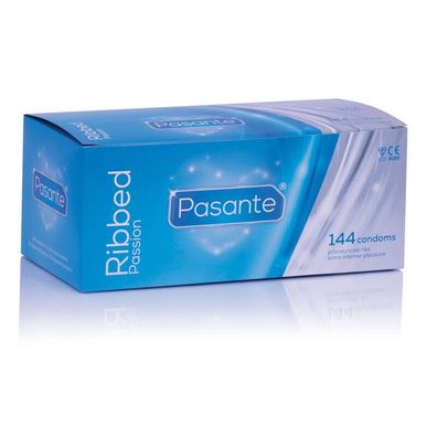 Kondome Pasante Ribbed mit Riffeln - 144 Stück Verhütungsmittel