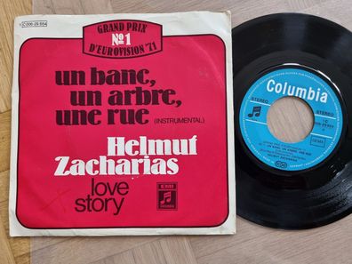 Helmut Zacharias - Un banc, un arbre, une rue 7'' Vinyl Germany Eurovision