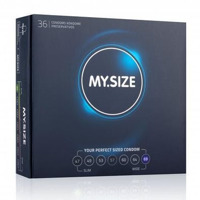 My Size Pro Kondome 36er Pack 69 mm Verhütung Vegan perfekter Sitz Top Passform