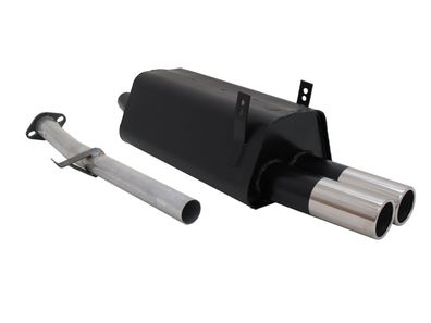 NOVUS Sportauspuff Endschalldämpfer 2x76mm passend für BMW 3er E36 316i 318i