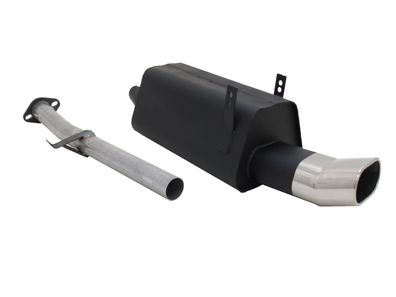 NOVUS Sportauspuff Endschalldämpfer 135x75mm D-T-M passend für BMW 3er E36 316i 318i