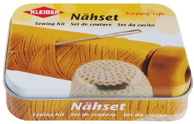 Kleiber Nähset in Metalldose gelb
