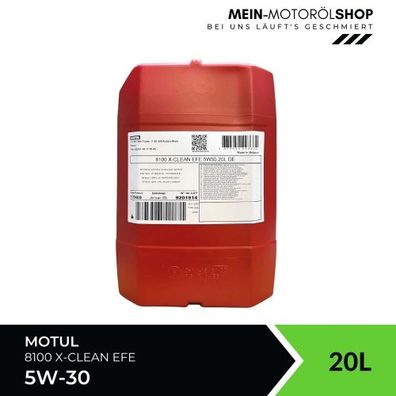Motul 8100 X-clean EFE 5W-30 20 Liter