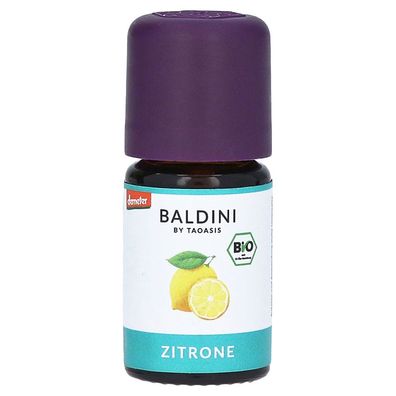 Baldini - Zitronenöl BIO,100% naturreines ätherisches BIO Zitronen Öl fein, 5 ml