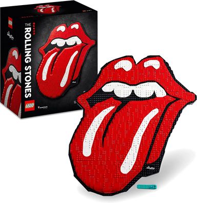 LEGO 31206 Art The Rolling Stones Logo Bastelset für Erwachsene, Geschenk für ...