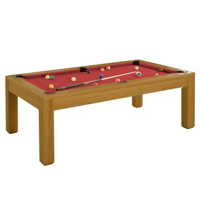 Billiard-Royal Pool- Billardtisch & Esstisch Modell Olivia Buche 8 ft