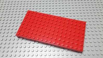 Lego 1 Dicke Bauplatte 8x16 Rot Nummer 4204