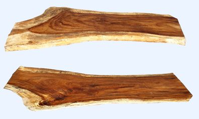 Holzplatte aus Tropenholz - Massive Tischplatte aus Regenbaumholz Platte 4