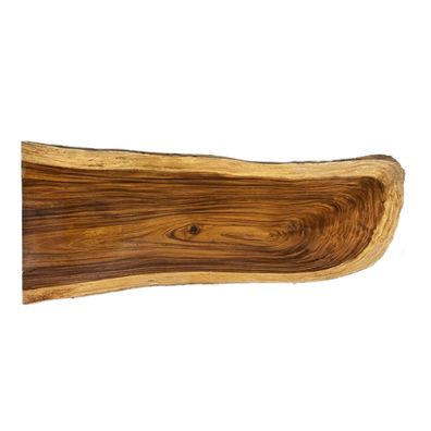 Holzplatte aus Tropenholz - Massive Tischplatte aus Regenbaumholz Platte 6