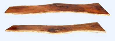 Holzplatte aus Tropenholz - Massive Tischplatte aus Regenbaumholz Platte 8