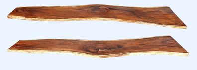 Holzplatte aus Tropenholz - Massive Tischplatte aus Regenbaumholz Platte 9
