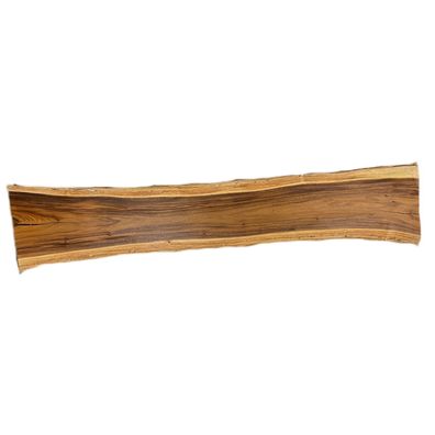 Holzplatte aus Tropenholz - Massive Tischplatte aus Regenbaumholz Platte 1