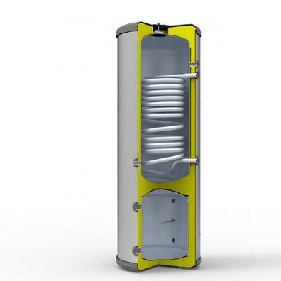 Solarbayer Wärmepumpen Doppelspeicher WP-Kombi 200/80 Pufferspeicher Edelstahl