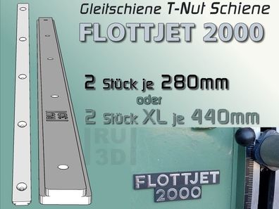 T-Nut Schiene Gleitschiene f. Flottjet 2000 Tischkreissäge, Schiebeschlitten