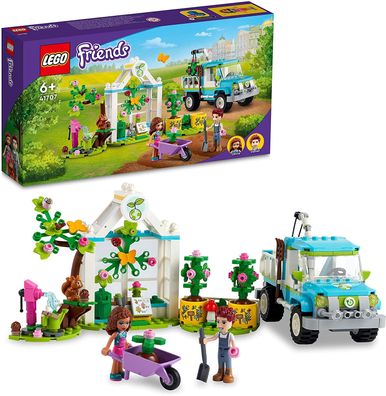 LEGO 41707 Friends Baumpflanzungsfahrzeug, Blumengarten-Spielzeug mit Spielzeugaut...