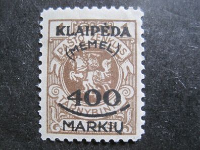 MEMEL MiNr. 128 Falz* (AA 672)