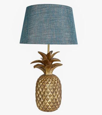 Tischlampe Ananas Tischleuchte Pineapple Lamp Nachttischlampe Leuchte Gold