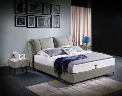 Bett 2x Nachttisch 3 tlg. Schlafzimmer Set Design Modern Luxus Betten Gruppe Neu