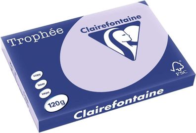 Clairefontaine Trophée 1346C Lila 120g/ m² DIN-A3 - 250 Blatt