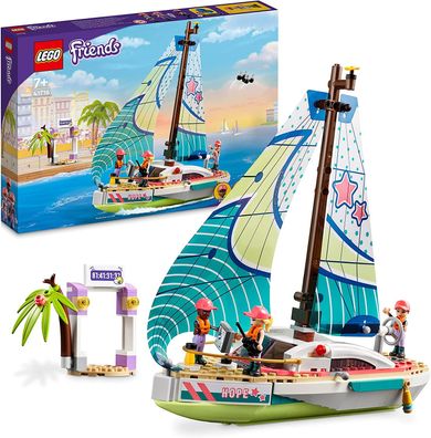 LEGO 41716 Friends Stephanies Segelabenteuer Spielzeug-Segelboot mit 3 Mini-Puppen...