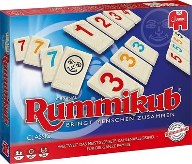 Jumbo 17571 Original Rummikub Classic Familienspiel Gesellschaftsspiel Spielzeug