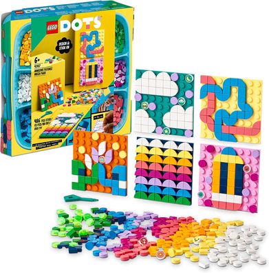 LEGO 41957 DOTS Kreativ-Aufkleber-Set, 5in1 DIY Bastelset für Kinder ab 6 Jahren, ...