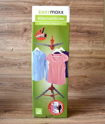 Wäscheständer Wäschetrockner für 18 Bügeln Höhenverstellbar von EASYmaxx NEU