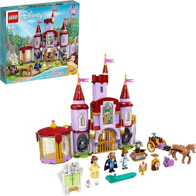 LEGO 43196 Disney Princess Belles Schloss, Schöne und das Biest, Prinzessin Schlos...