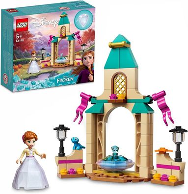 LEGO 43198 Disney Annas Schlosshof, Prinzessinnen-Spielzeug zum Bauen aus Die ...