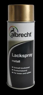 Albrecht Lackspray Metall Gold Silber Aluminium 0,4l Spraylack Sprühlack Metalleffekt
