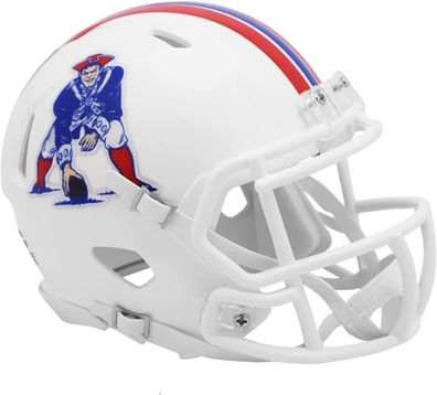 NFL New England Patriots Mini Helm Speed Throwback 1982-89 Riddell Footballhelm