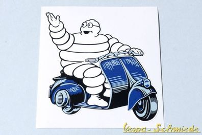 Dekor Aufkleber "Michelin Vespa" - Bibendum Männchen Reifen Roller Sticker