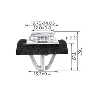 10 x 873822W000 Befestigungs-Clip Druckknopf Klammer Clips passend für Hyundai