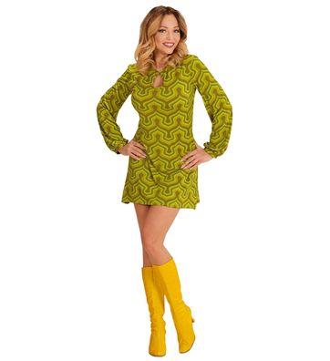 Kleid Groovy 70s Retro Wallpaper