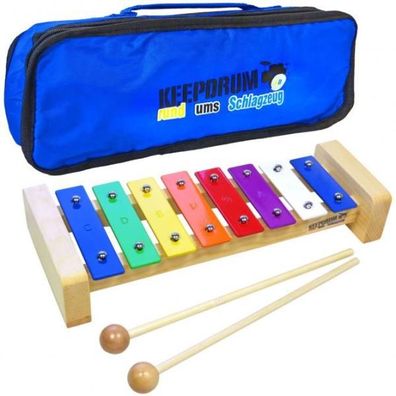 keepdrum KGS Pro Kinder Glockenspiel mit Tasche