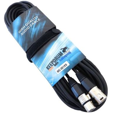 keepdrum MC-001XX Mikrofonkabel XLR 15m