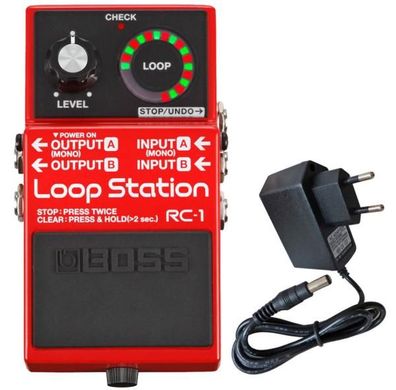 Boss RC-1 Loop Station Looper-Pedal mit Netzteil