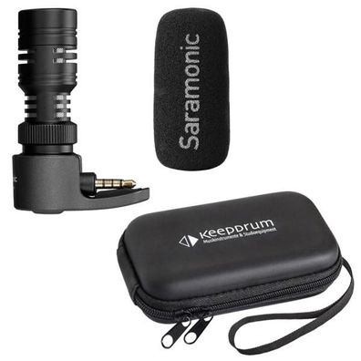 Saramonic Smartmic+ Smartphone-Mikrofon mit Tasche