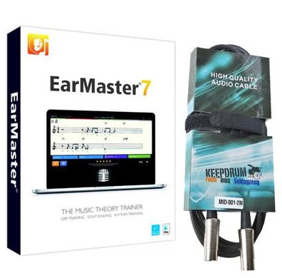 EarMaster 7 Gehörbildungs-Software mit MIDI-Kabel