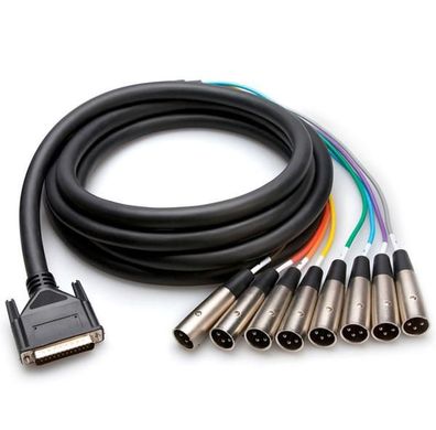 Hosa DTM-807 Multicore Kabel 8-fach XLR-M DB25 7m