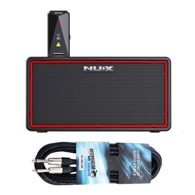 Nux Mighty Air Gitarren-Verstärker mit Klinkenkabel
