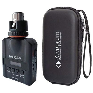 Tascam DR-10X Audio-Recorder mit Soft-Case