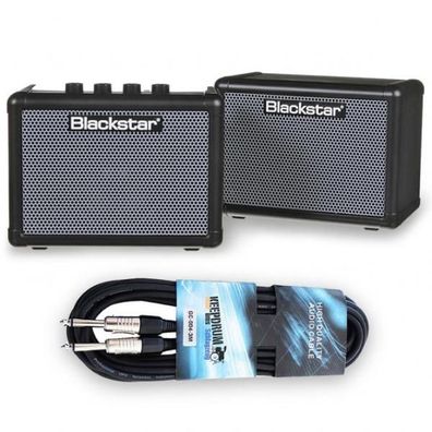Blackstar Fly 3 Bass Stereo Pack Mini-Verstärker-Set mit Klinkenkabel