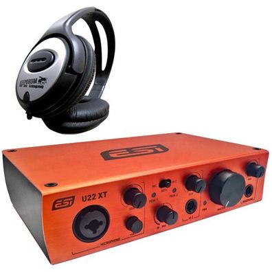 ESI U22 XT 2-Kanal USB-Audio-Interface mit Kopfhörer