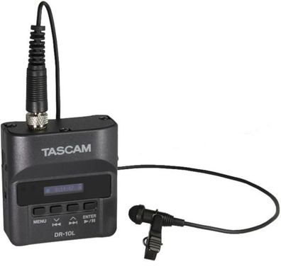 Tascam DR-10L Recorder mit Lavalier-Mikrofon