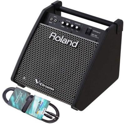 Roland PM-100 E-Drum Monitor Box mit Klinke-Kabel 3m