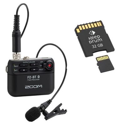 Zoom F2-BT Bluetooth Field-Recorder mit SD-Karte