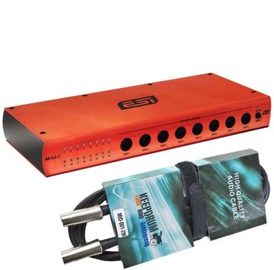 ESI M8U eX USB 3.0 MIDI-Interface mit MIDI Kabel