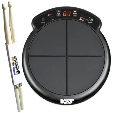 KAT KTMP1 E-Drum Percussion Pad mit Schlagzeugstöcken