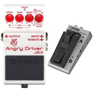 Boss JB-2 Angry Driver Overdrive mit FS-7 Switch